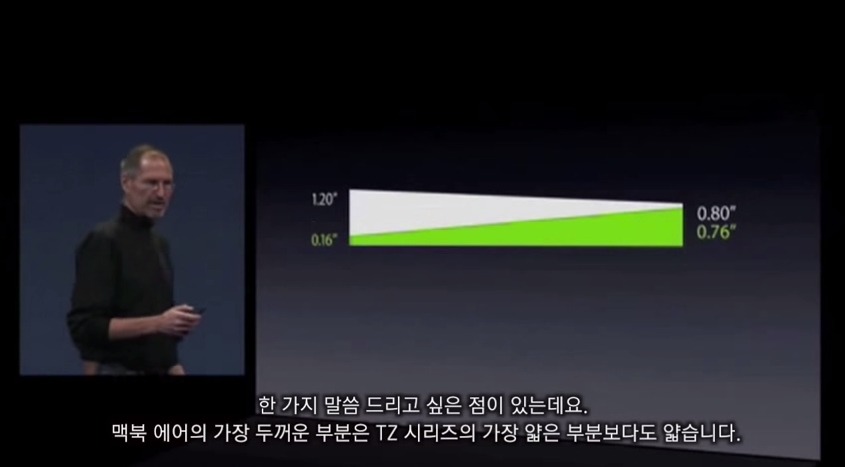 스티브잡스의 맥북에어 발표 키노트 | 인스티즈