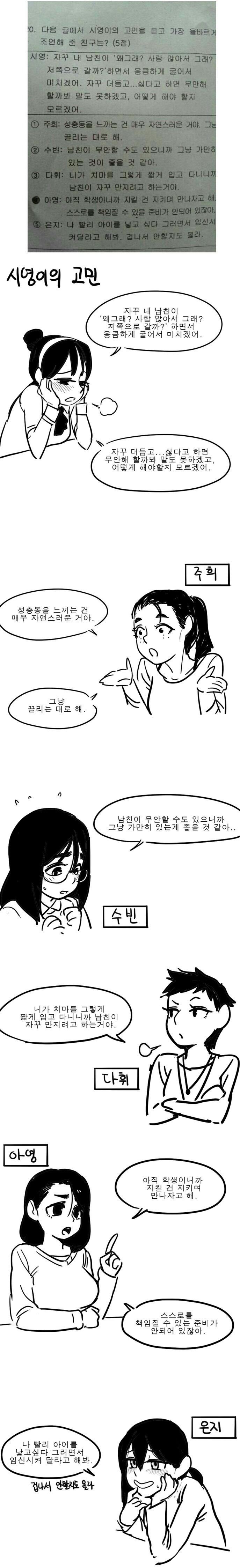 여고생 시영이의 고민.jpg | 인스티즈