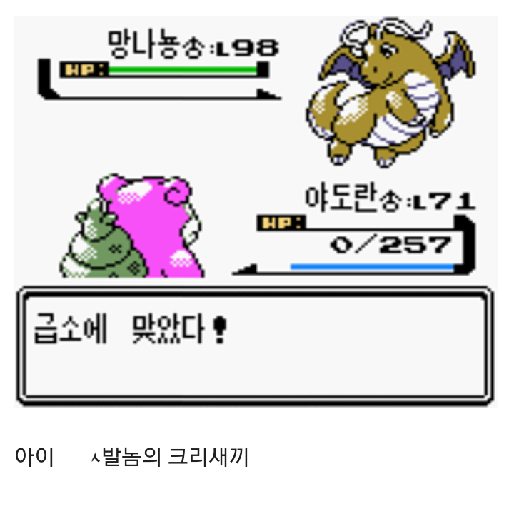 포켓몬스터 골드버전 잘못받아서생긴일 (욕설,닉네임편집) | 인스티즈