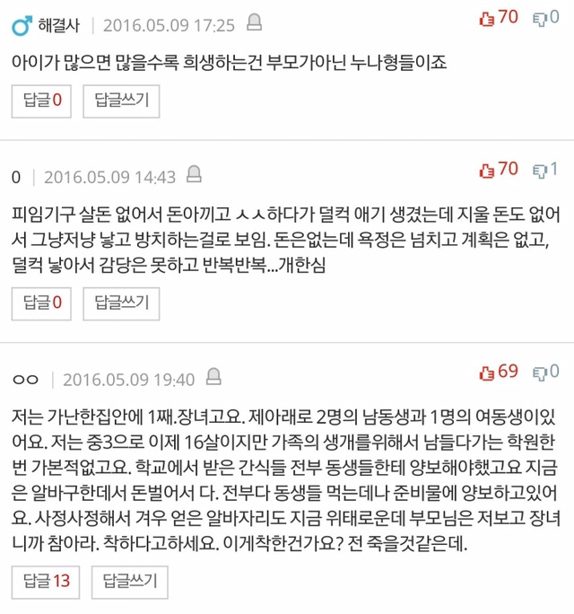 가난한데 애많은집 보면 한심한가요? | 인스티즈
