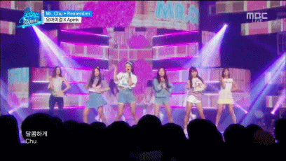 160416 음악중심 에이핑크.gif (feat.오마이걸) | 인스티즈