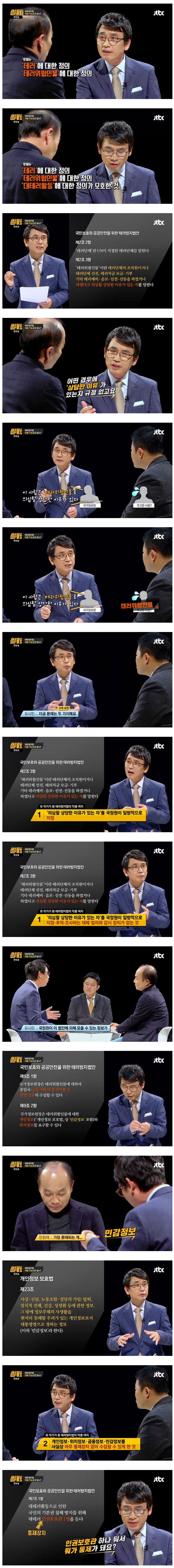 유시민이 지적하는 테러방지법의 문제점 | 인스티즈