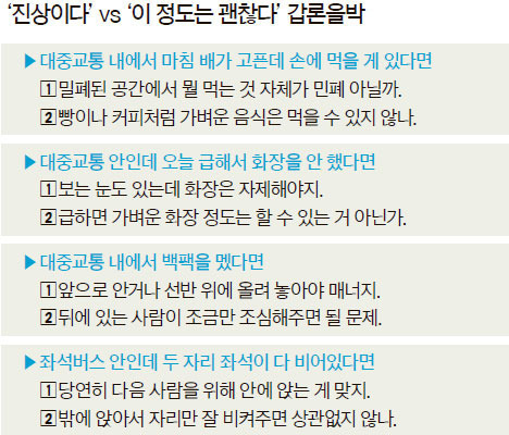 진상이다 vs 이정도는 괜찮다. jpg | 인스티즈