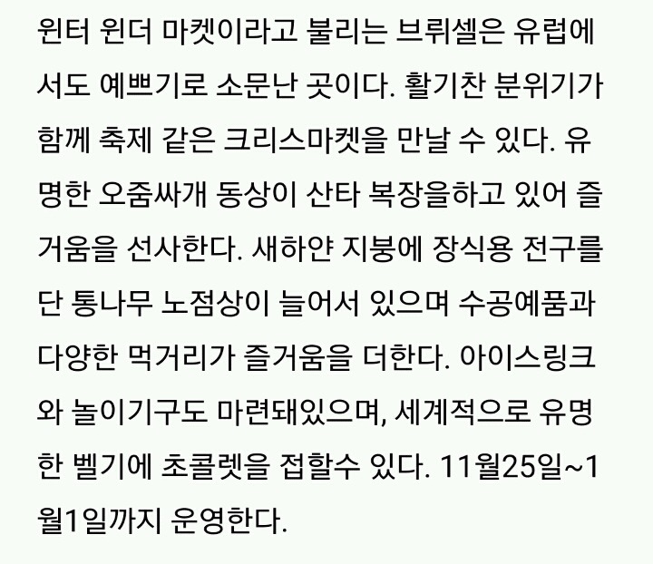 동화 같은 유럽의 크리스마스 마켓 Best7 | 인스티즈
