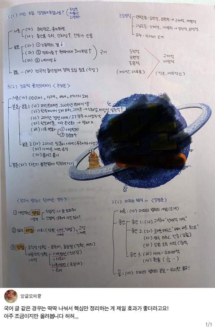 공부욕구 생기는 노트필기들 | 인스티즈
