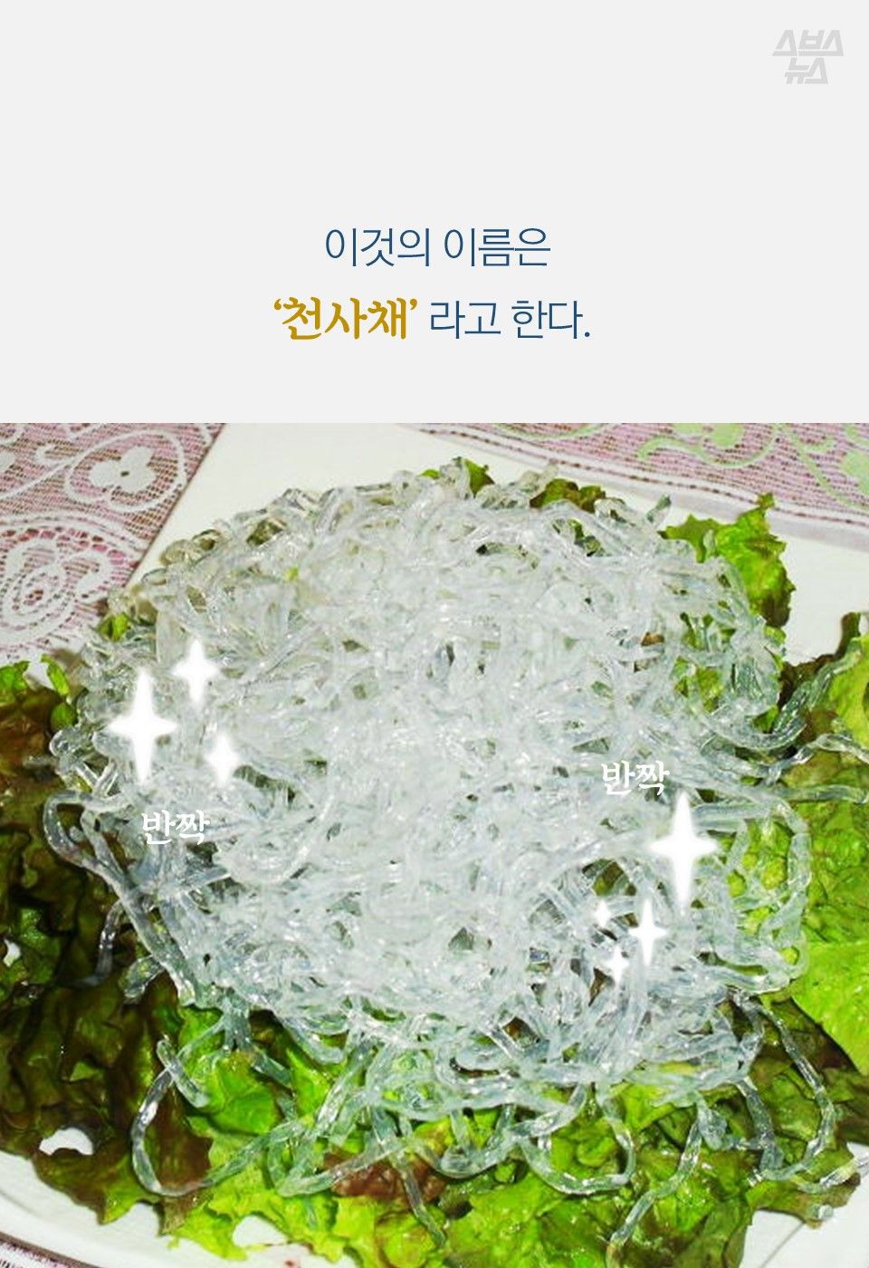 회 밑에 까는 '천사채' 먹어도 될까?…개발자에게 물어봤다 | 인스티즈