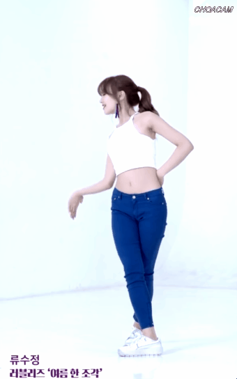 끈나시입은 러블리즈 빵떡이.gif | 인스티즈