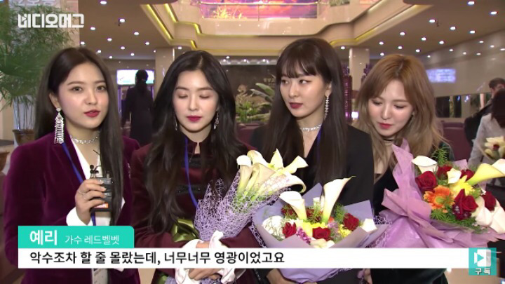 레드벨벳 평양 공연 후 인터뷰 전문 | 인스티즈
