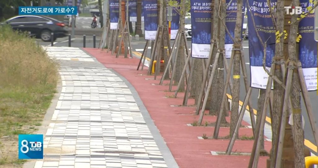 대전의 기형적인 자전거 도로 | 인스티즈