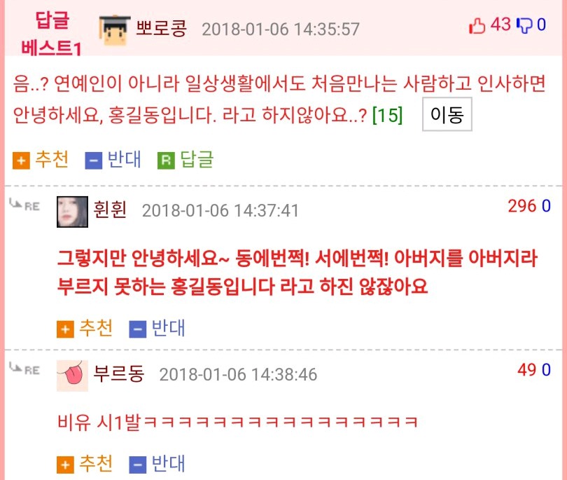 아이돌 팬이지만 이해안되는 아이돌식 인사 | 인스티즈