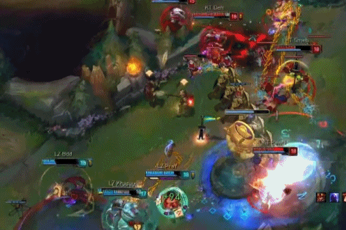 [LOL] 케스파컵 5경기 마지막 한타 분석.gif | 인스티즈