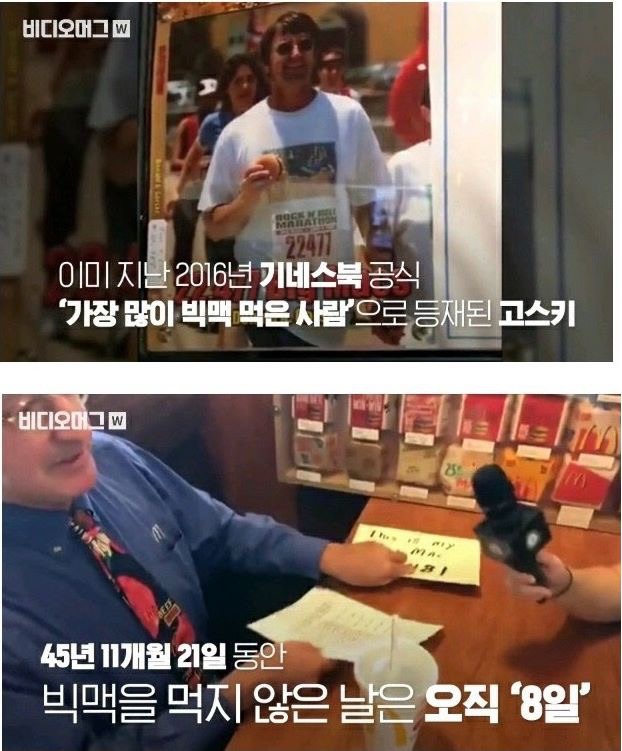 세계에서 빅맥을 가장 많이 먹은 사람 | 인스티즈