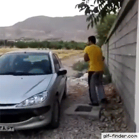 잠긴 차 문 여는 방법.gif | 인스티즈